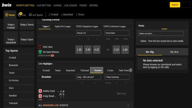 Bwin casino screenshot